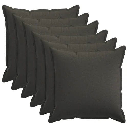Presvlaka za jastuk 6 pcs HOUTEN Tamnosiva 65 x 65 cm - Tamnosiva 65 x 65 cm 6 Cijena