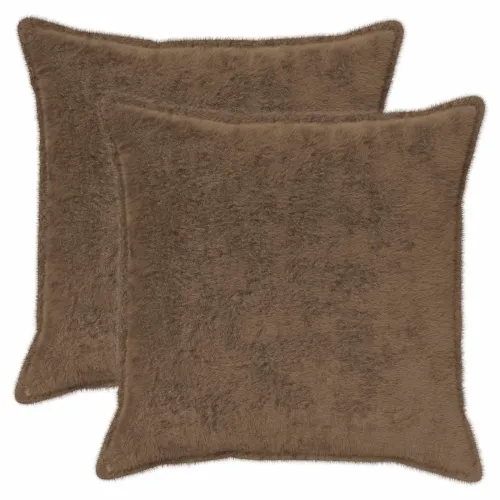 Presvlaka za jastuk 2 kom. HOUTEN Svijetlosmeđa 65 x 65 cm - Svjetlosmeđa 65 x 65 cm 2 Cijena