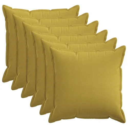 Presvlaka za jastuk 6 pcs HOUTEN Svijetlo zelena 80 x 80 cm - Svijetlo zelena 80 x 80 cm 6 Cijena