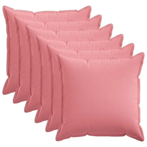 Presvlaka za jastuk 6 pcs HOUTEN Ružičasta 80 x 80 cm - Ružičasta 80 x 80 cm 6 Cijena