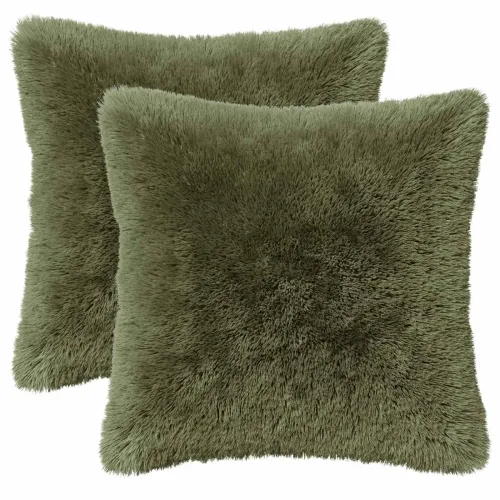 Jastuk s jastukom HEERLEN 2 kom. Zelena PV flis - Zelena 30 x 30 cm 2 Cijena