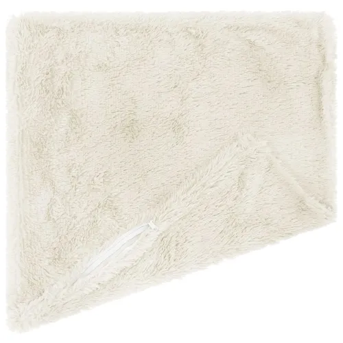 Jastuk s jastukom HEERLEN 2 kom. Bijela PV flis - Bijela 60 x 60 cm 2 Cijena