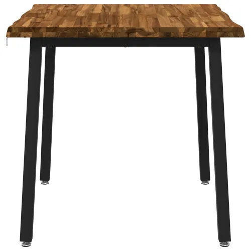 80 x 80 x 75 cm Čvrsto drvo akacije Prirodna i crna Četvrtasti - Prirodna i crna 80 x 80 x 75 cm Živi rub Cijena