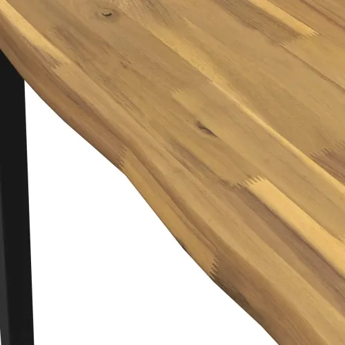 80 x 80 x 75 cm Čvrsto drvo akacije Bijela i crna Četvrtasti - Bijela i crna 80 x 80 x 75 cm Živi rub Cijena
