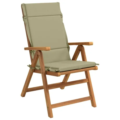 Jastučići za stolice s visokim naslonom - 4 komada GEMERT 4 pcs - Svijetlo zelena (melange) 120 x 50 x 3 cm 4 Cijena