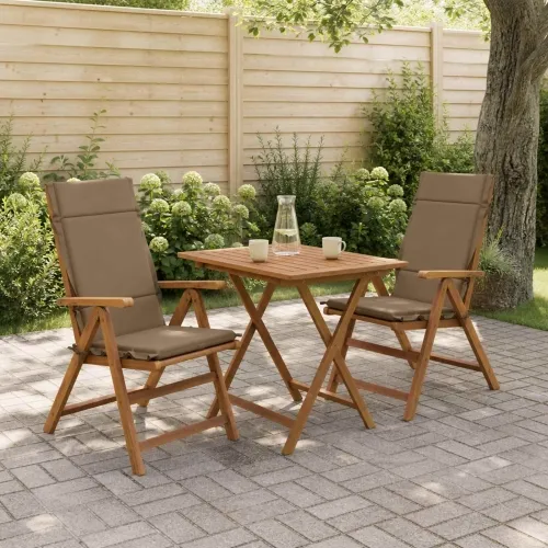 Jastučići za stolice s visokim naslonom - 2 komada GEMERT 2 pcs - Taupe (melange) 120 x 50 x 3 cm 2 Cijena