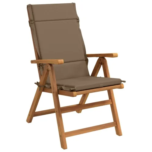 Jastučići za stolice s visokim naslonom - 2 komada GEMERT 2 pcs - Taupe (melange) 120 x 50 x 3 cm 2 Cijena