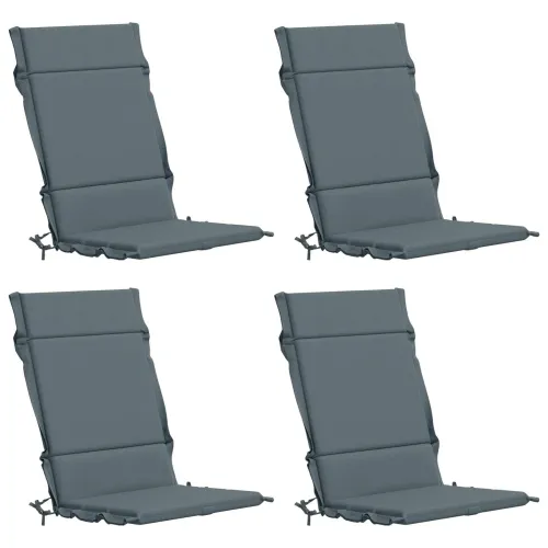 Jastučići za stolice s visokim naslonom - 4 komada GEMERT 4 pcs - Plava (melange) 120 x 50 x 3 cm 4 Cijena