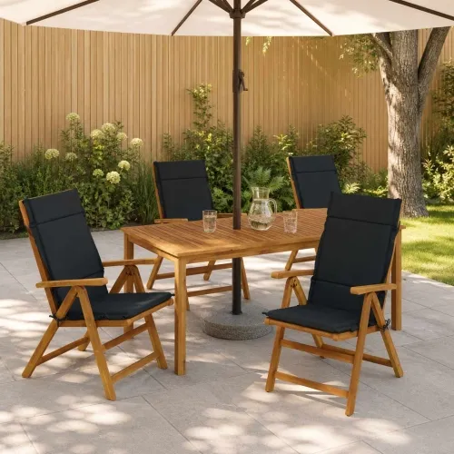 Jastučići za stolice s visokim naslonom - 4 komada GEMERT 4 pcs - Tamno plava (melange) 120 x 50 x 3 cm 4 Cijena