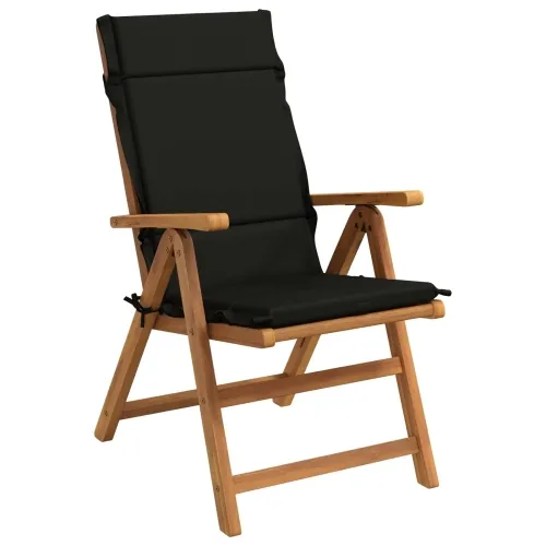 Jastučići za stolice s visokim naslonom - 4 komada GEMERT 4 pcs - Crna (melange) 120 x 50 x 3 cm 4 Cijena