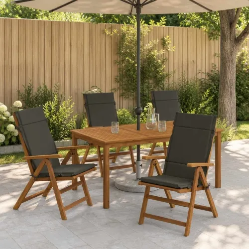 Jastučići za stolice s visokim naslonom - 4 komada GEMERT 4 pcs - Antracit (melange) 120 x 50 x 3 cm 4 Cijena