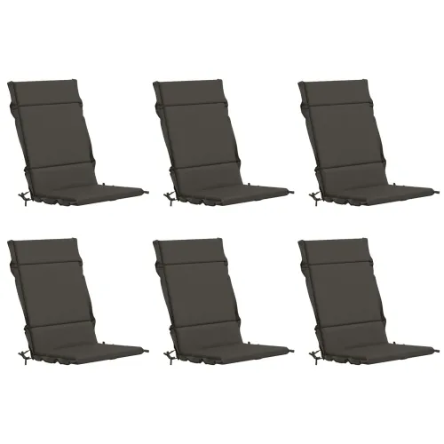 Jastučići za stolice s visokim naslonom - 6 komada GEMERT 6 pcs - Antracit (melange) 120 x 50 x 3 cm 6 Cijena