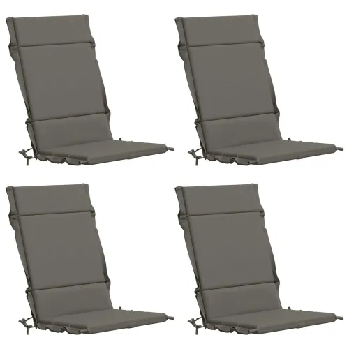 Jastučići za stolice s visokim naslonom - 4 komada GEMERT 4 pcs - Siva (melange) 120 x 50 x 3 cm 4 Cijena