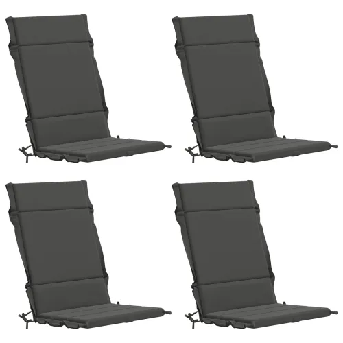 Jastučići za stolice s visokim naslonom - 4 komada GEMERT 4 pcs - Antracit (poliester) 120 x 50 x 3 cm 4 Cijena