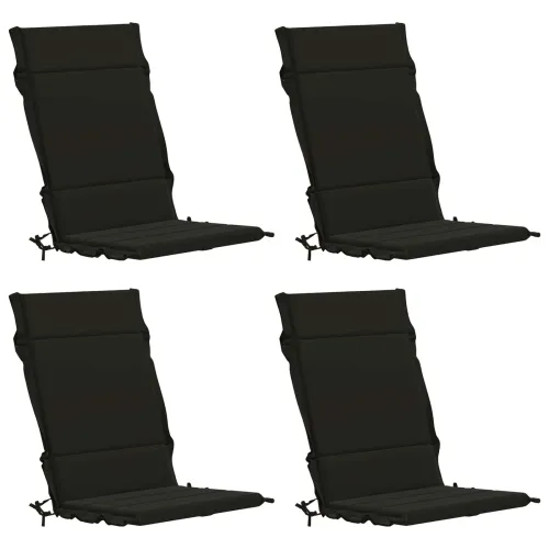 Jastučići za stolice s visokim naslonom - 4 komada GEMERT 4 pcs - Crna (poliester) 120 x 50 x 3 cm 4 Cijena