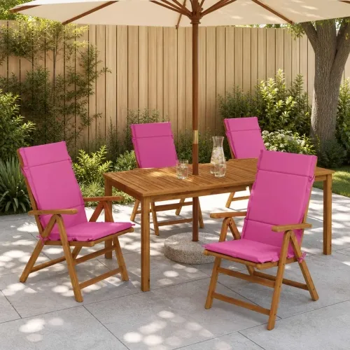 Jastučići za stolice s visokim naslonom - 4 komada GEMERT 4 pcs - Roza (poliester) 120 x 50 x 3 cm 4 Cijena