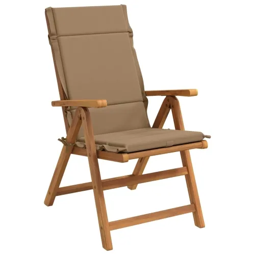 Jastučići za stolice s visokim naslonom - 6 komada GEMERT 6 pcs - Taupe (poliester) 120 x 50 x 3 cm 6 Cijena