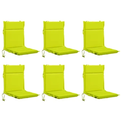 Jastučići za stolice s visokim naslonom - 6 komada GEMERT 6 pcs - Svetlo zelena (poliester) 110 x 50 x 3 cm 6 Cijena