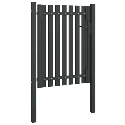 Dvorišna vrata - Vrtna vrata za ogradu od čelika 100x125 cm antracit boje - 100 x 125 cm Cijena