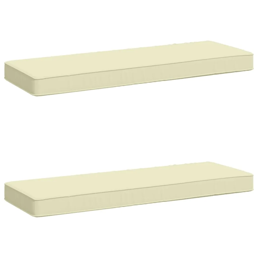 Jastučići za klupe - 2 dijela VUGHT 2 kom. 100% poliester Krem - Krem 80 x 40 x 5 cm Poliester