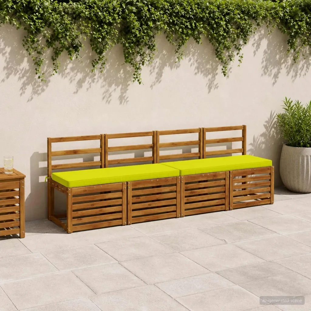 Jastučić za klupu - 1 dio VUGHT 100% poliester Svijetlo zelena. - Svijetlo zelena. 120 x 40 x 5 cm Poliester