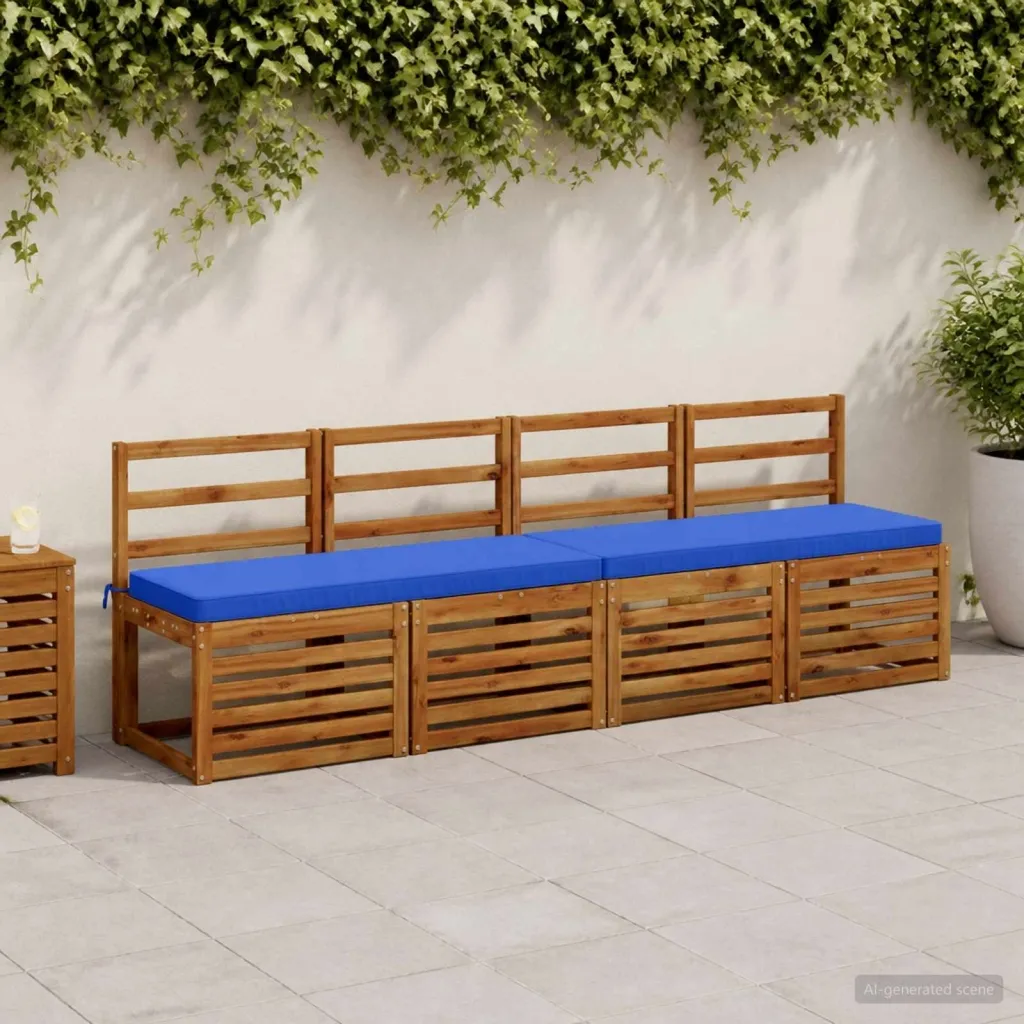 Jastučić za klupu - 1 dio VUGHT 100% poliester Kraljevsko plava - Kraljevsko plava 120 x 40 x 5 cm Poliester