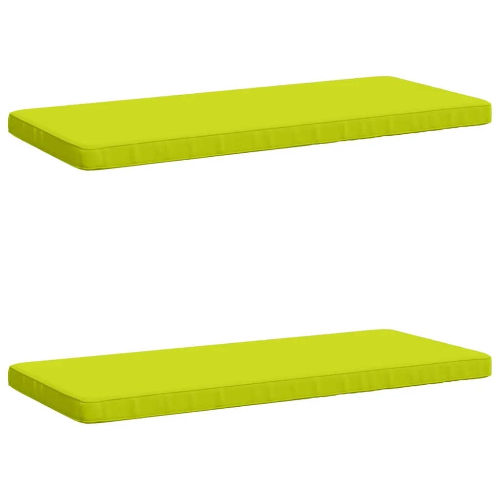 Jastučići za klupe - 2 dijela VUGHT 2 kom. 100% poliester - Svijetlo zelena. 100 x 50 x 5 cm Poliester