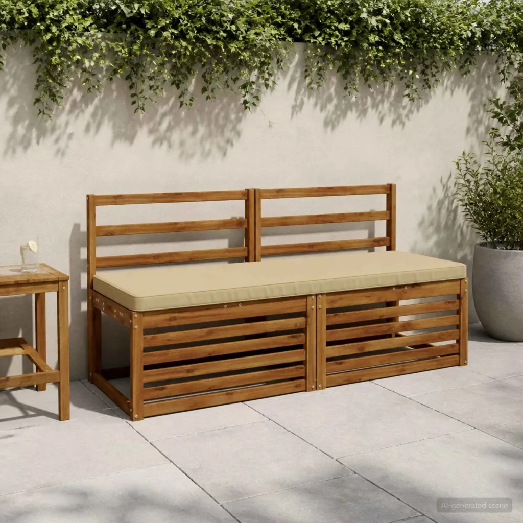 Jastučić za klupu - 1 dio VUGHT 100% poliester Bež - Bež 140 x 50 cm Poliester