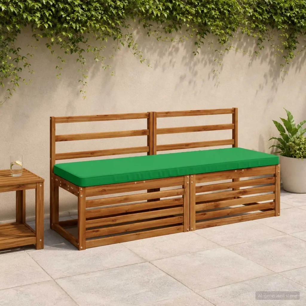 Jastučić za klupu - 1 dio VUGHT 100% poliester Zelena - Zelena 140 x 50 cm Poliester
