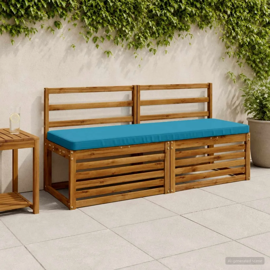 Jastučić za klupu - 1 dio VUGHT 100% poliester Svjetloplava - Svjetloplava 140 x 50 cm Poliester