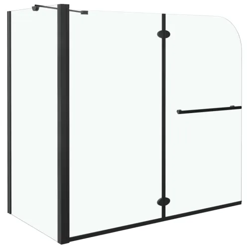 Dvostruka preklopna Tuš kabina ESG 120 x 68 x 130 cm crna Cijena