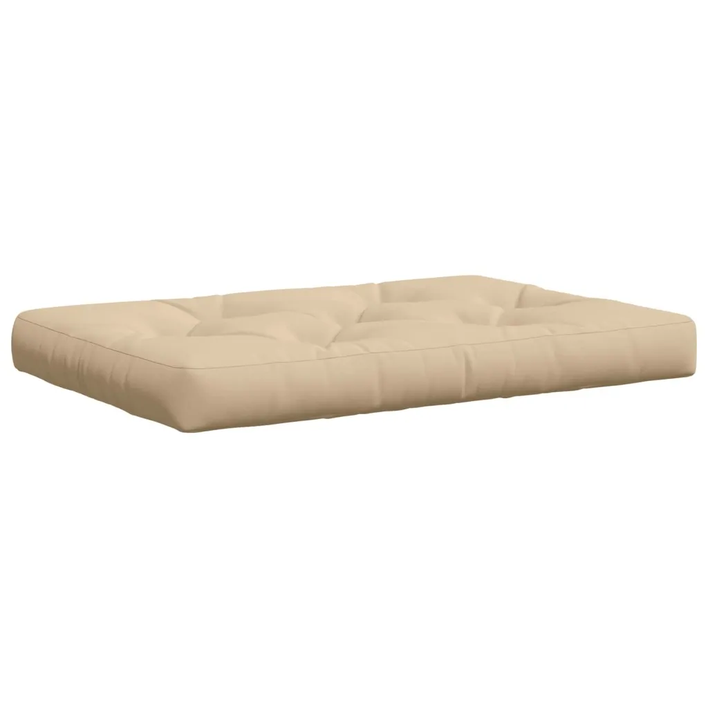 Jastučić za palete VIANEN 100% poliester Krem 120 x 80 x 12 cm - Krem 120 x 80 x 12 cm