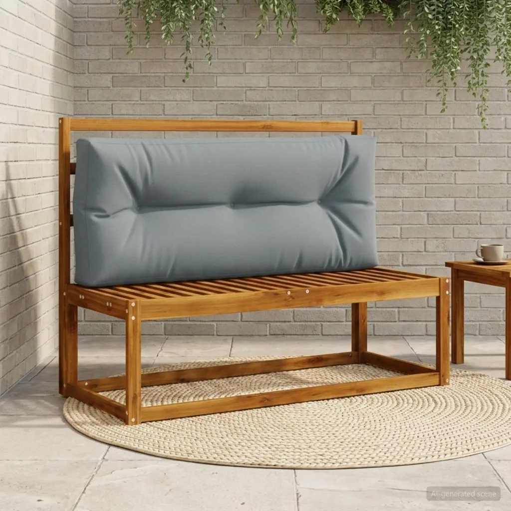 Jastučić za palete VIANEN 100% poliester Plava 120 x 40 x 12 cm - Plava 120 x 40 x 12 cm