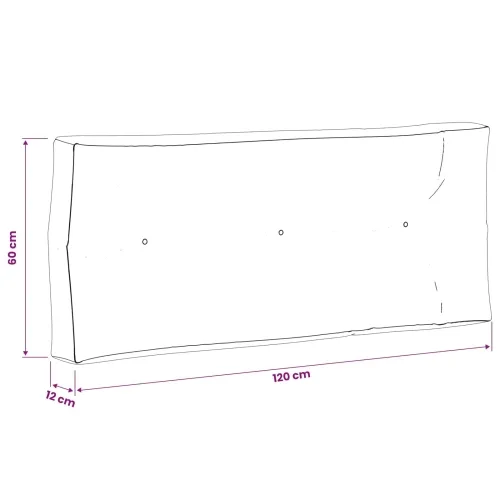 Jastučić za palete VIANEN 100% poliester Crna 120 x 60 x 12 cm - Crna 120 x 60 x 12 cm Cijena