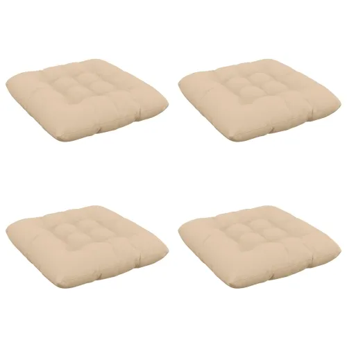 Jastučići za sjedenje VIANEN 4 kom. 100% poliester Krem - Krem 40 x 40 x 12 cm Cijena