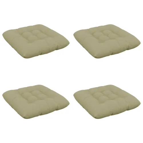 Jastučići za sjedenje VIANEN 4 kom. 100% poliester - Svijetlo zelena 50 x 50 x 12 cm Cijena