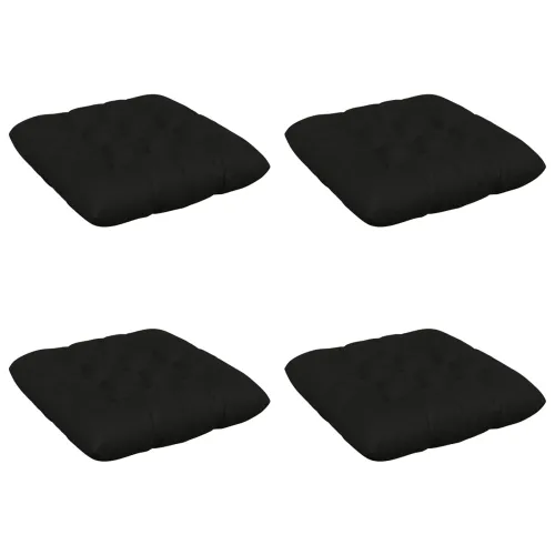 Jastučići za sjedenje VIANEN 4 kom. 100% poliester Crna - Crna 50 x 50 x 12 cm Cijena