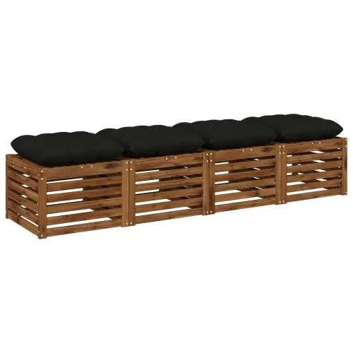Jastučići za sjedenje VIANEN 4 kom. 100% poliester Crna - Crna 50 x 50 x 12 cm Cijena