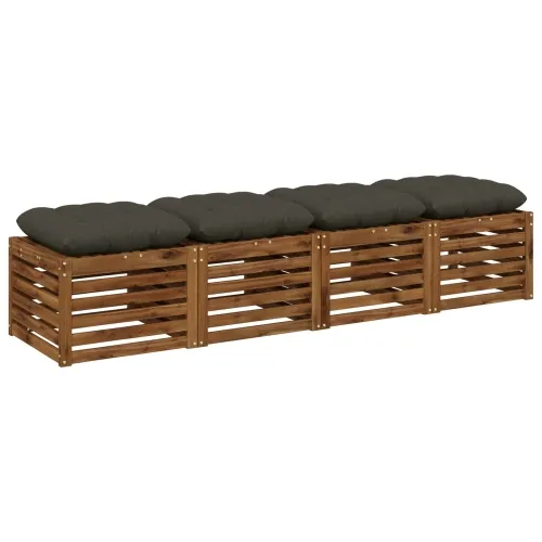 Jastučići za sjedenje VIANEN 4 kom. 100% poliester Antracit - Antracit 50 x 50 x 12 cm Cijena