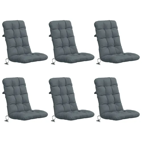 Jastučići za stolice s visokim naslonom - 6 komada VIANEN - Plava 120 x 50 x 8 cm 6 Cijena