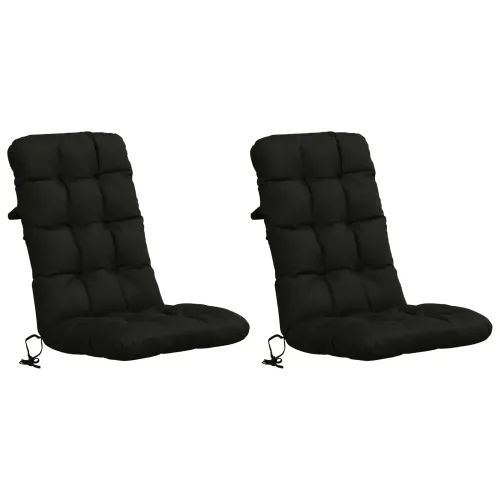 Jastučići za stolice s visokim naslonom - 2 komada VIANEN - Crna 120 x 50 x 8 cm 2 Cijena