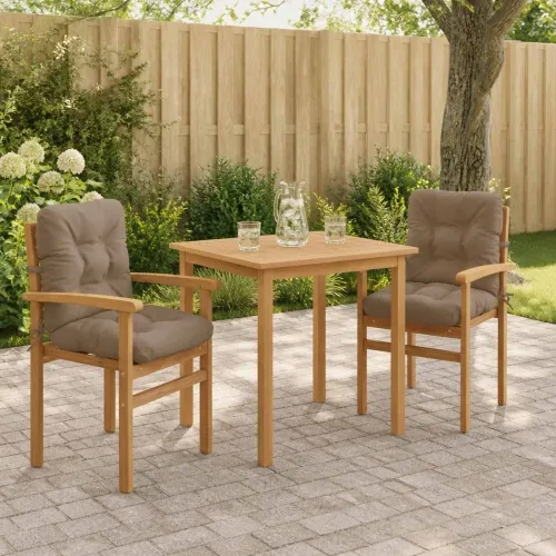 Jastučići za stolice s visokim naslonom - 2 komada VIANEN - Sivosmeđa 100 x 50 x 8 cm 2 Cijena