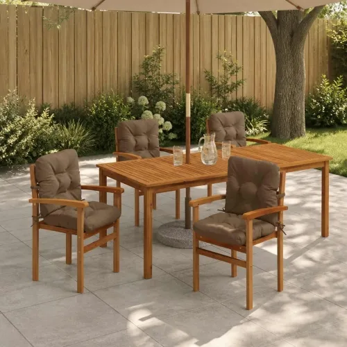 Jastučići za stolice s visokim naslonom - 6 komada VIANEN - Sivosmeđa 100 x 50 x 8 cm 6 Cijena