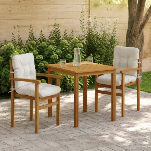 Jastučići za stolice s visokim naslonom - 2 komada VIANEN - Bijela 100 x 50 x 8 cm 2 Cijena