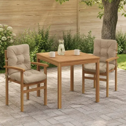 Jastučići za stolice s visokim naslonom - 2 komada VIANEN - Pijesak 100 x 50 x 8 cm 2 Cijena