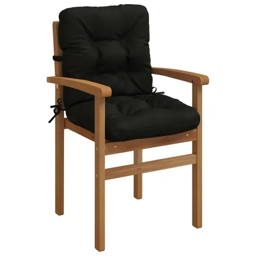 Jastučići za stolice s visokim naslonom - 2 komada VIANEN - Crna 100 x 50 x 8 cm 2 Cijena