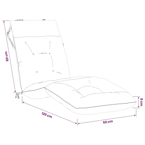 Jastučić za ležaljku VIANEN 100% poliester Krem 200 x 50 x 8 cm - Krem 200 x 50 x 8 cm Cijena
