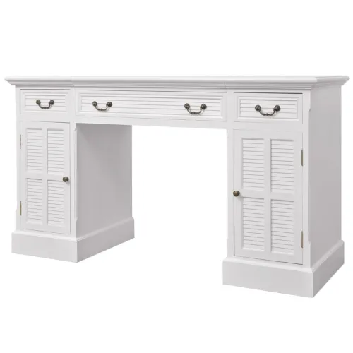 Stol s Duplim Postoljem 140x48x80 cm bijeli Cijena