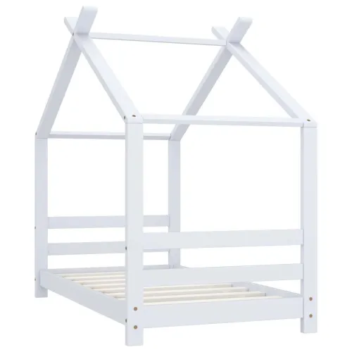 Okvir za dječji krevet od masivne borovine bijeli 70 x 140 cm - Bijela 70 x 140 cm Bijela 70 x 140 cm Cijena