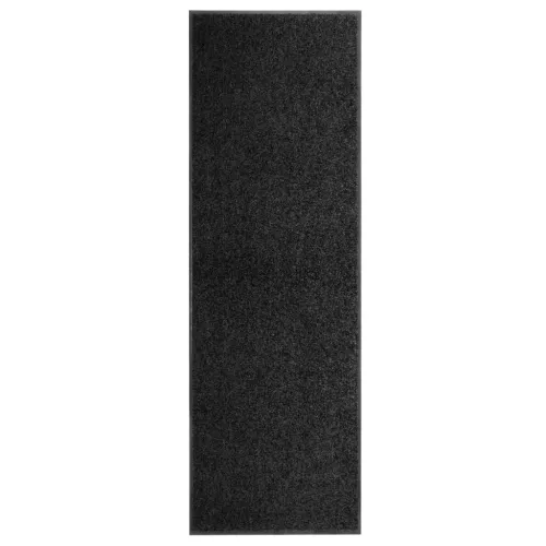 Otirač perivi crni 60 x 180 cm - Crna 60 x 180 cm Cijena